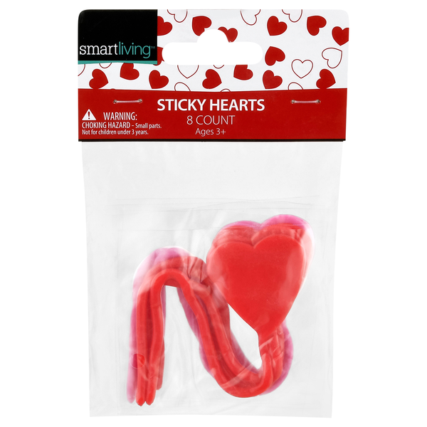 Smart Living Valentine's Day Sticky Heart Toys