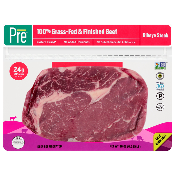 PRE 100% Grass-fed Beef Ribeye Steak Fresh