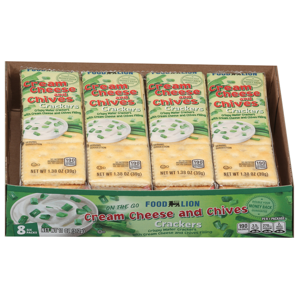 Save on Food Lion Cream Cheese & Chives Crackers 8 ct Order Online