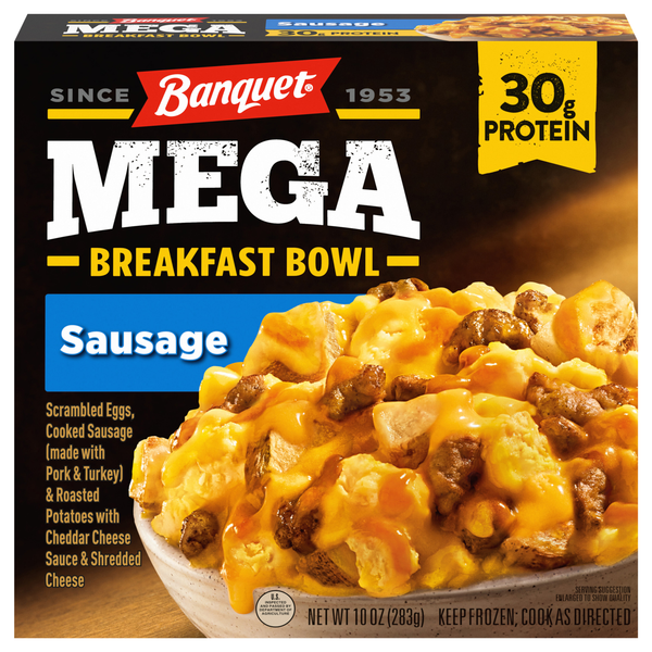 Banquet MEGA Breakfast Bowl Sausage Frozen Meal