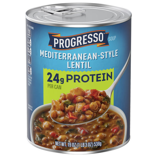 Progresso 24g Protein Mediterranean-Style Lentil Soup