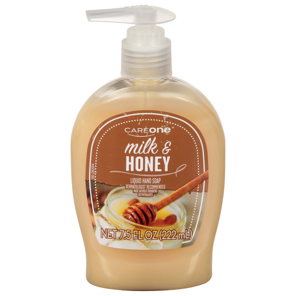 CareOne Liquid Hand Soap Milk & Honey Pump