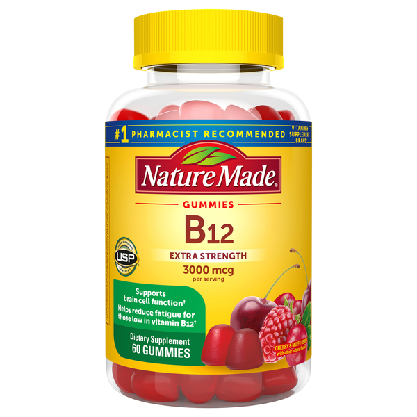 Nature Made Extra Strength Vitamin B12 3000 mcg Gummies Cherry & Mixed