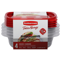 Rubbermaid TakeAlongs Containers & Lids Square 2.9 Cups
