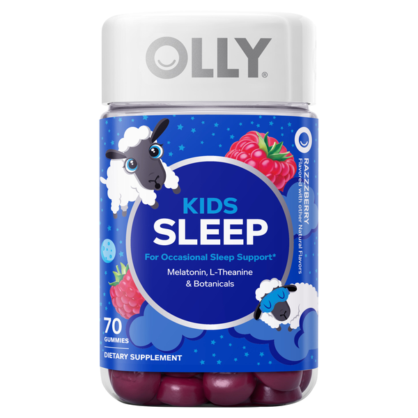 OLLY Kids Sleep Melatonin Razzzberry Gummies