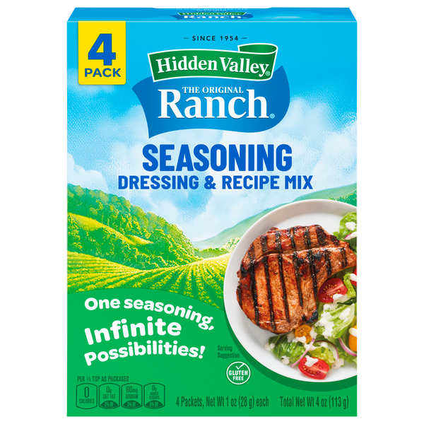 Hidden Valley Original Ranch Seasoning Dressing & Recipe Mix Packets - 4ct