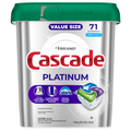 Cascade Platinum Fresh Scent Dishwasher Detergent Pacs Value Size - 71 ct
