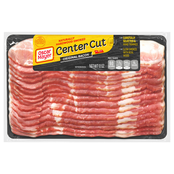 Oscar Mayer Naturally Hardwood Smoked Original Center Cut Bacon Sliced