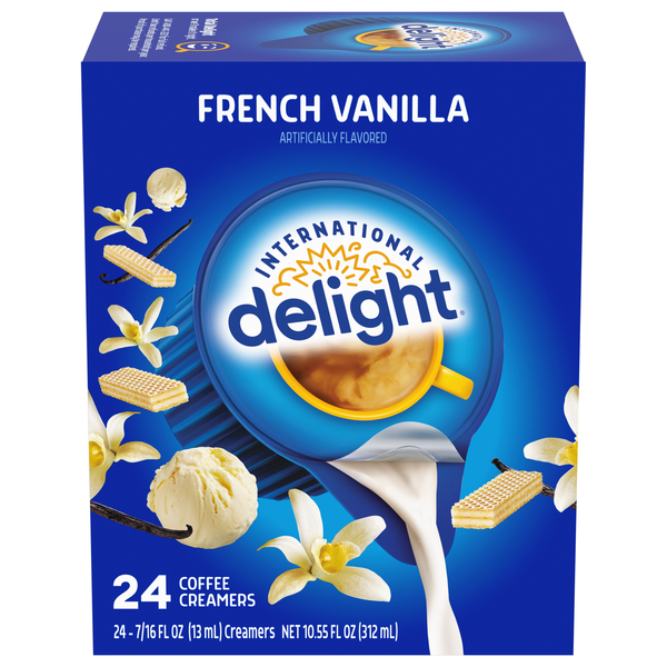 International Delight French Vanilla Coffee Creamer Singles - 24 ct