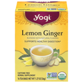 Yogi Organic Caffeine Free Lemon Ginger Herbal Tea Bags