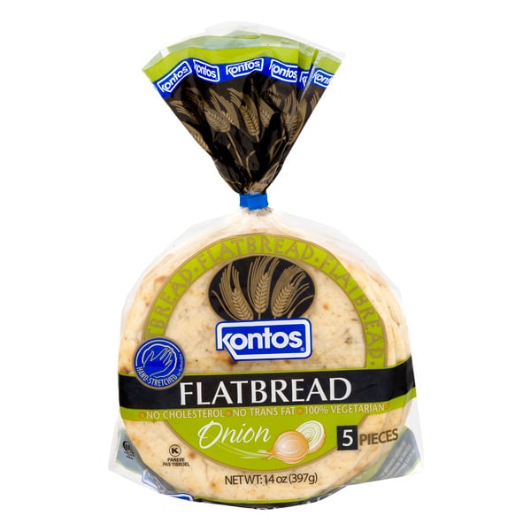 Kontos Onion Flatbread - 5 ct