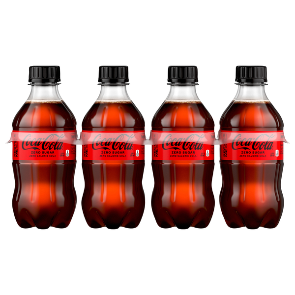 Coca-Cola Zero Sugar Cola Soda - 8 pk