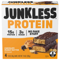 Junkless Gluten Free Chocolate Peanut Butter Protein Bars - 4 ct