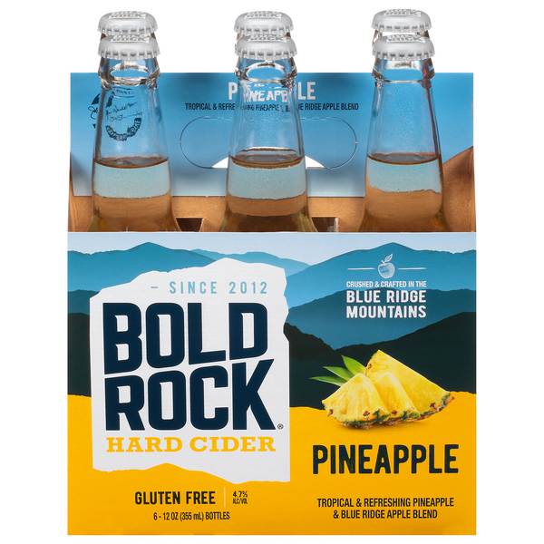 Save on Bold Rock Hard Cider Pineapple 6 pk Order Online Delivery GIANT