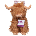 Multipet Highland Cow Soft Plush Dog Toy