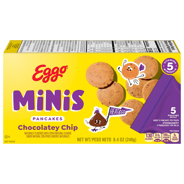 Eggo Minis Chocolatey Chip Pancakes - 5 ct