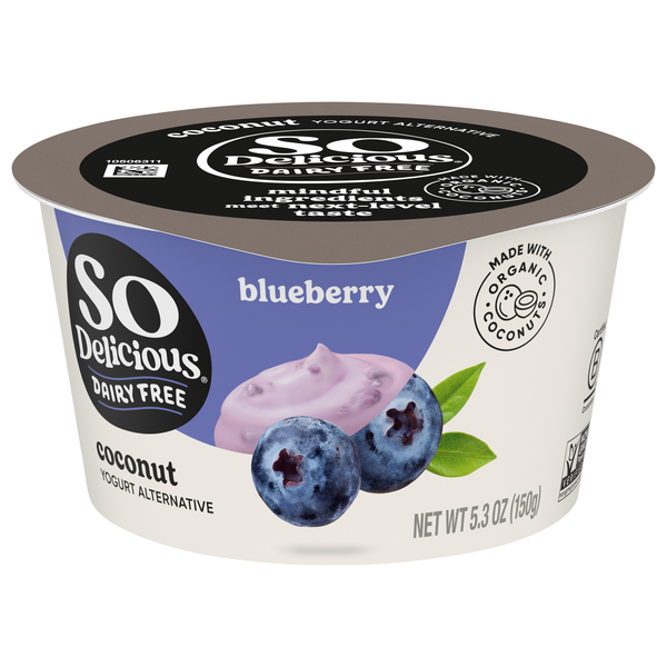 So Delicious Dairy Free Vegan Blueberry Coconutmilk Yogurt Alternative Cup