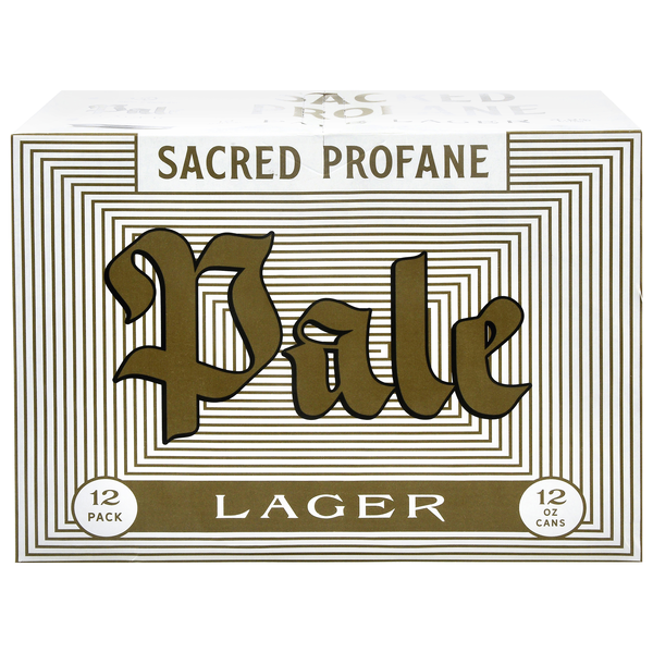 Sacred Profane Pale Lager Beer - 12 pk