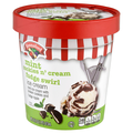 Hannaford Mint Cookies n' Cream Fudge Swirl Ice Cream