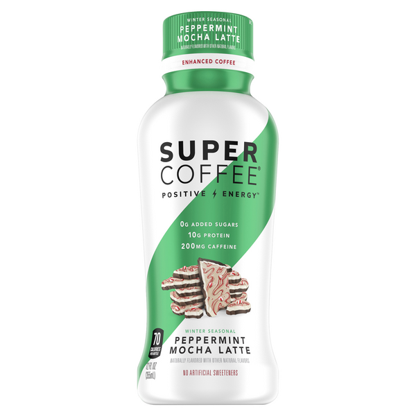 Super Coffee Peppermint Mocha Latte Beverage
