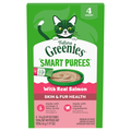 Feline GREENIES Smart Purees with Real Salmon Premium Cat Treats - 4 ct