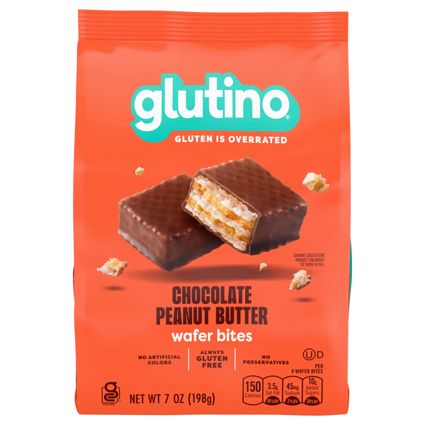 Glutino Gluten Free Chocolate Peanut Butter Wafer Bites