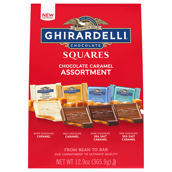 Ghirardelli Chocolate Caramel Assortment Candy Squares