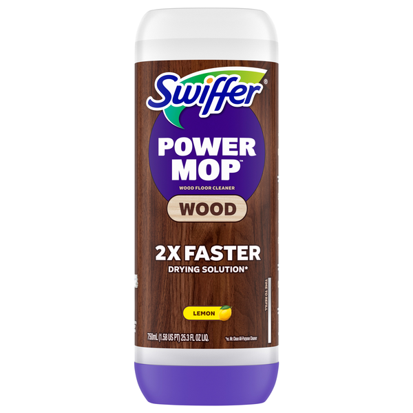 Swiffer PowerMop Wood QuickDry Lemon Wood Floor Cleaner