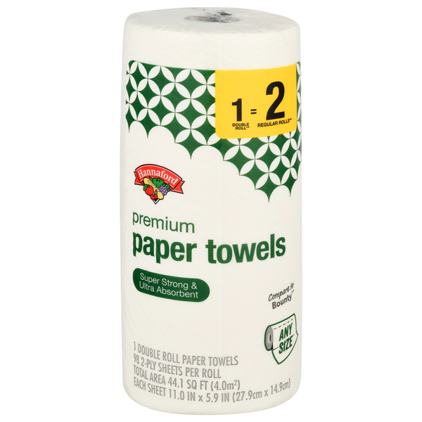 Hannaford Premium Any Size 2-Ply Paper Towels