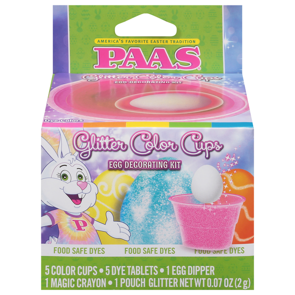 PAAS Glitter Color Cups (Colors May Vary)
