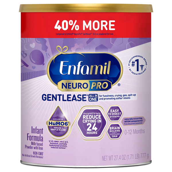 Enfamil NeuroPro Gentlease Powder Infant Formula for Fussiness/Crying/Gas
