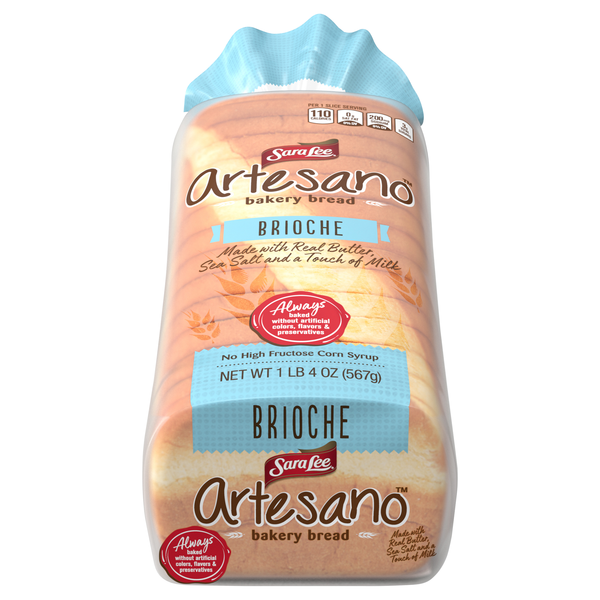 Sara Lee Artesano Brioche Bread Sliced