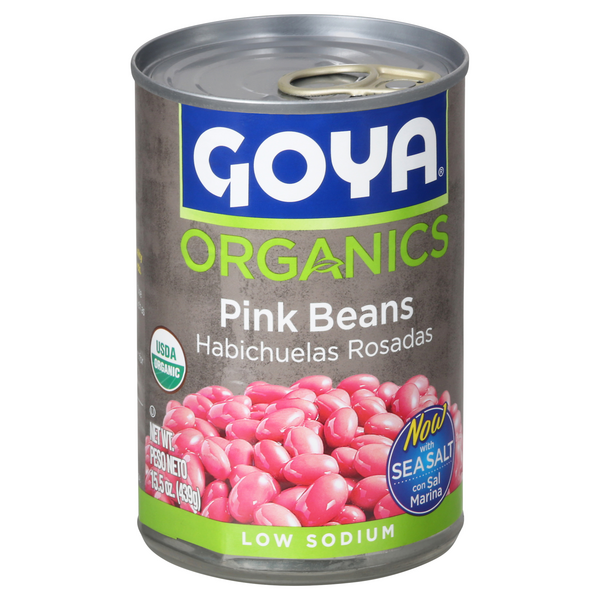Save on Goya Pink Beans with Sea Salt Low Sodium Organics Order Online