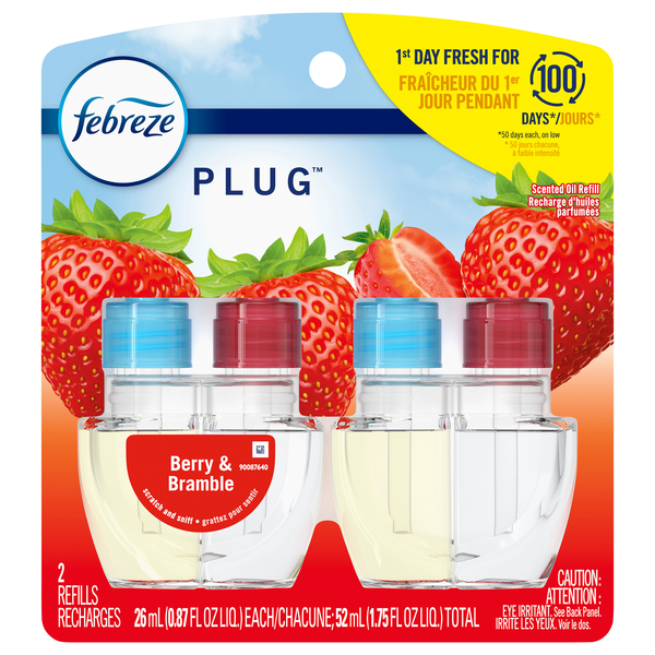 Febreze PLUG Berry & Bramble Scented Oil Refills - 2 ct