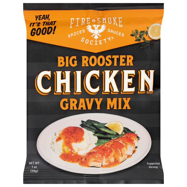 Fire & Smoke Society Big Rooster Chicken Gravy Mix Packet