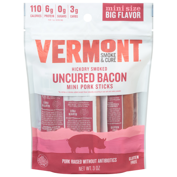 Vermont Smoke & Cure Hickory Smoked Mini Pork Sticks
