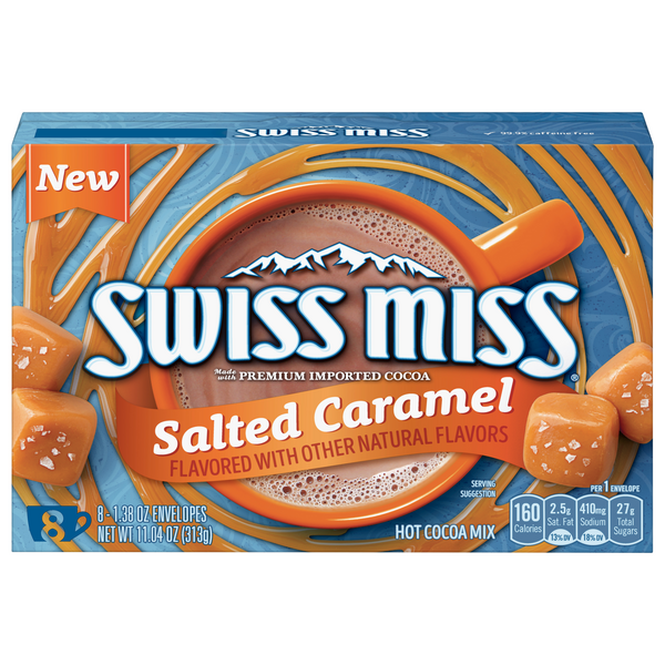Swiss Miss Salted Caramel Flavor Hot Cocoa Mix - 8 ct