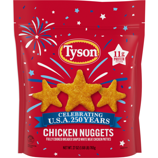 Tyson Star Shaped Chicken Nuggets Frozen