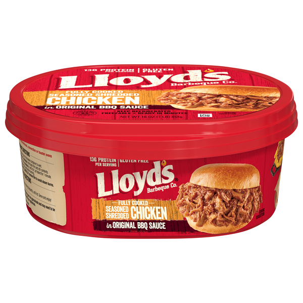 Lloyd's Seasoned Shredded Chicken in BBQ Sauce Refrigerated