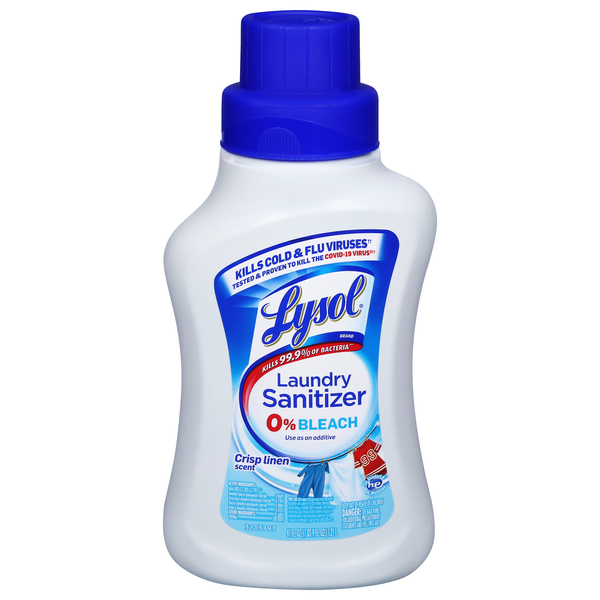 Lysol Laundry Sanitizer Crisp Linen Scent 0% Bleach