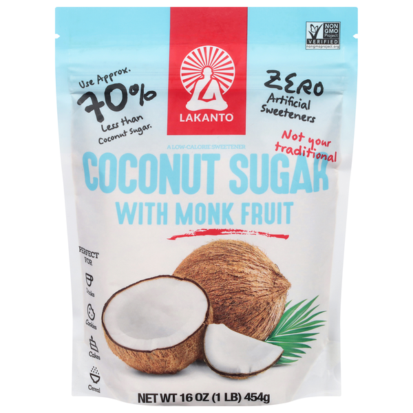 Lakanto Coconut Sugar with Monk Fruit Artificial Sweetener