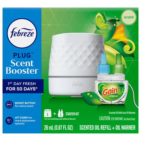 Febreze PLUG Gain Scented Oil & Warmer Scent Booster Starter Kit