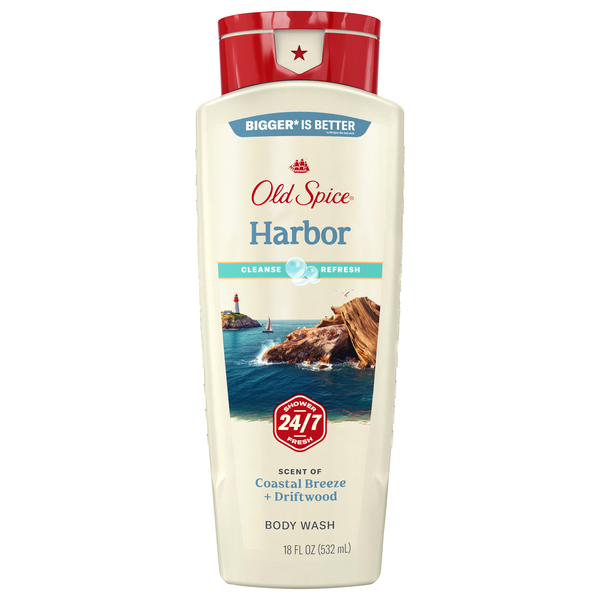 Old Spice Men Harbor Coastal Breeze Scent Body Wash