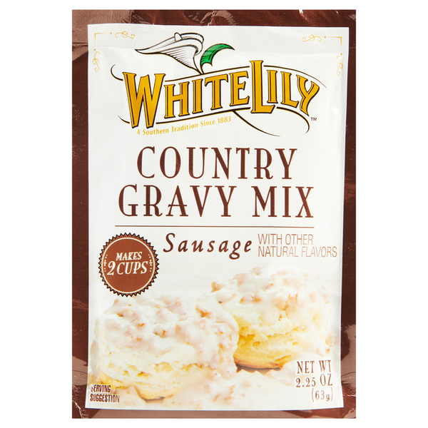White Lily Sausage Country Gravy Mix Packet