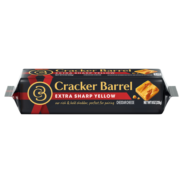 Cracker Barrel Extra Sharp Yellow Cheddar Cheese Block