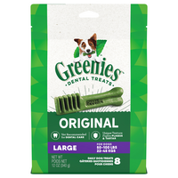 GREENIES Original Large Adult Dental Dog Treats - 8 ct