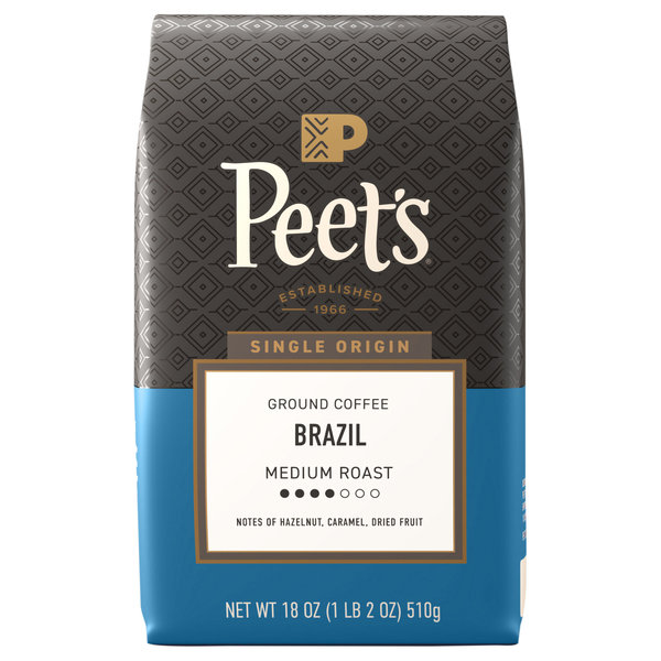 Peet's Brazil Medium Roast Ground Coffee