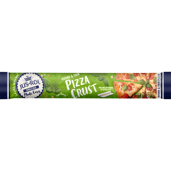 Jus-Rol Pre-Rolled Round & Thin Pizza Crust Dough Refrigerated