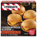 TGI Fridays Cheeseburger Sliders w/Sweet & Smoky BBQ Sauce - 4 ct Frozen