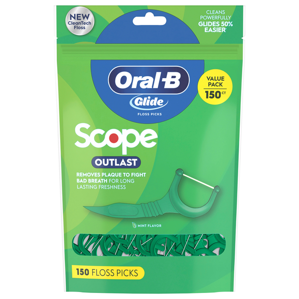 Oral-B Glide Scope Outlast Flavor Floss Picks Value Pack